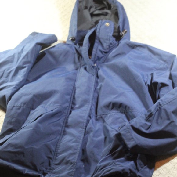 Lands' End Women's Size S Navy Rain Jacket - Picture 2 of 6